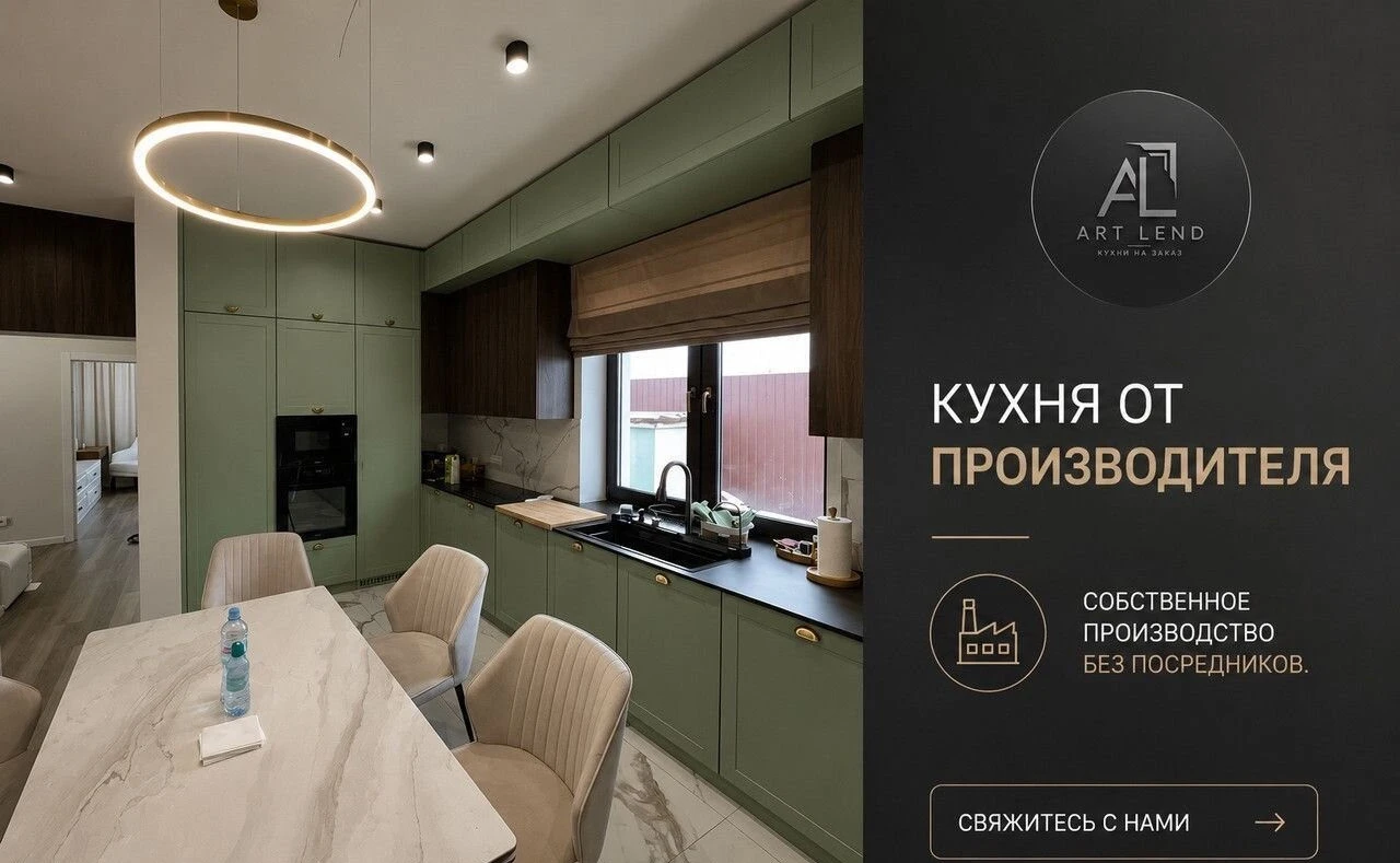 Современная кухня на заказ с продуманной организацией пространства